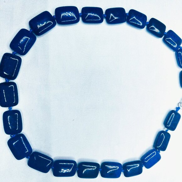 Vintage Lapis Lazuli Necklace – Natural Stone, 46 cm, Canada - Picture 2 of 10